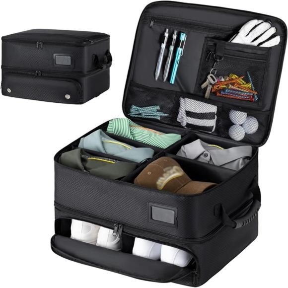 Golf Trunk Organizer -Collapsible & Foldable Golf Storage，WaterproofGolf Bag